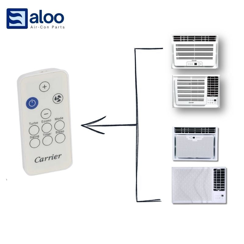 Remote Control - Card type for Carrier Window Air-Condition Unit, iCool Green and Aura Models