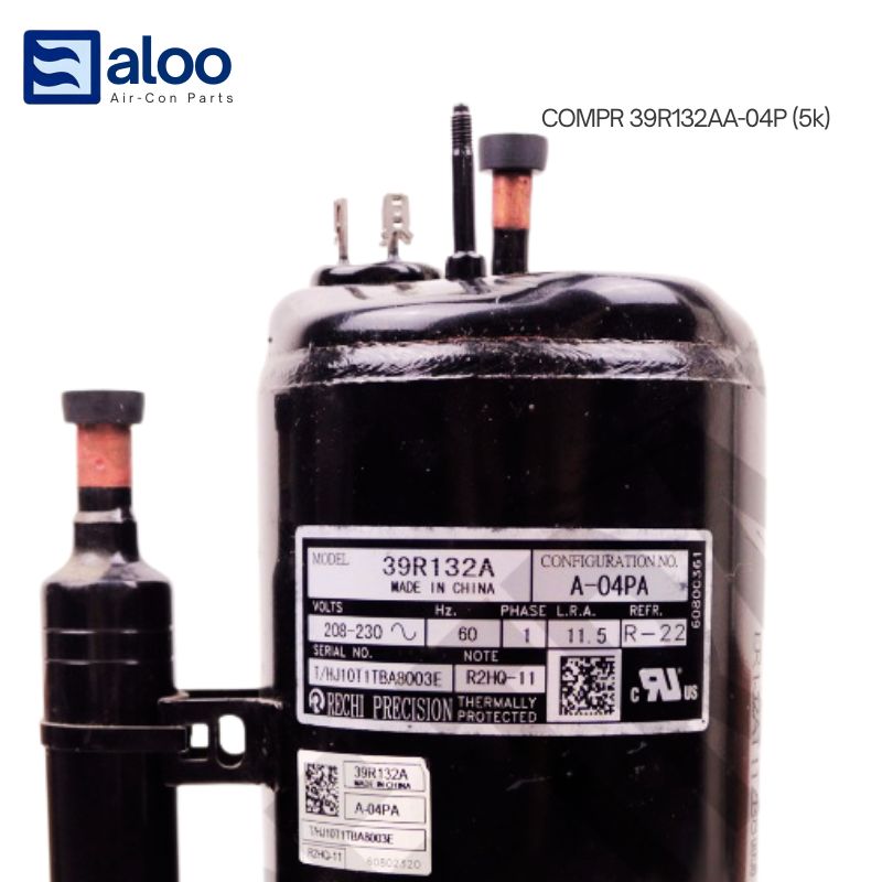 Compressor - 39R132AA-04P(5k) for 1/2HP Carrier & Condura R22 System Window Airconditioning Unit