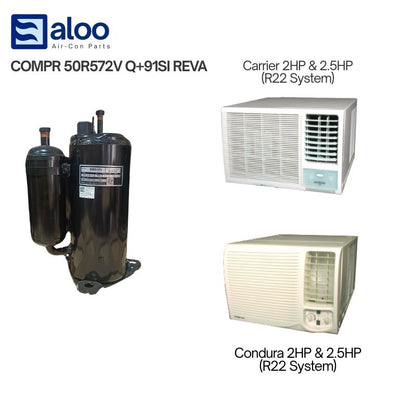 Compressor - 50R572V for Carrier & Condura R22 System Window Airconditioning Unit