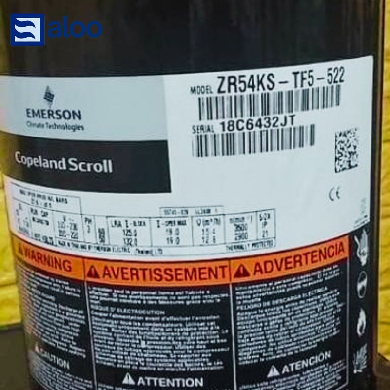Compressor -ZR54KS-TF5-522 for Carrier 5TR R22 System Airconditioning Unit