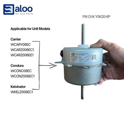 Fan Motor-  YSK20-6P for 1/2 HP Window Airconditioning Unit