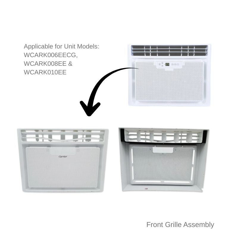 Genuine Carrier Front Grille for Aura Fixed Speed Window Air Conditioner- WCARK