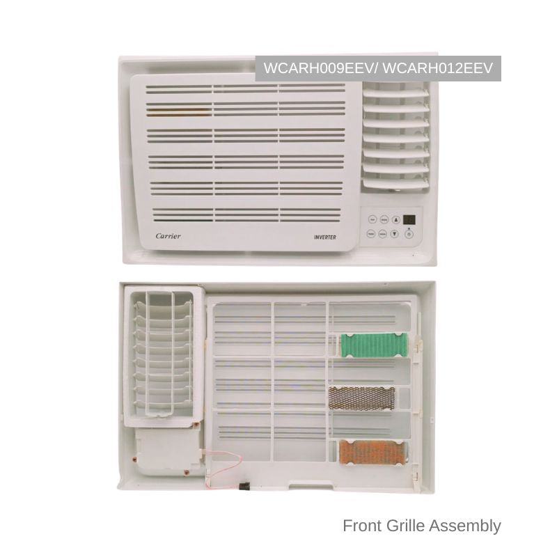 Front Grille Assy for Carrier Inverter Window Air Conditioner WCARH008EEVC2, WCARH009EEVC2, WCARH009EEV, WCARH012EEV & WCARH019EEV