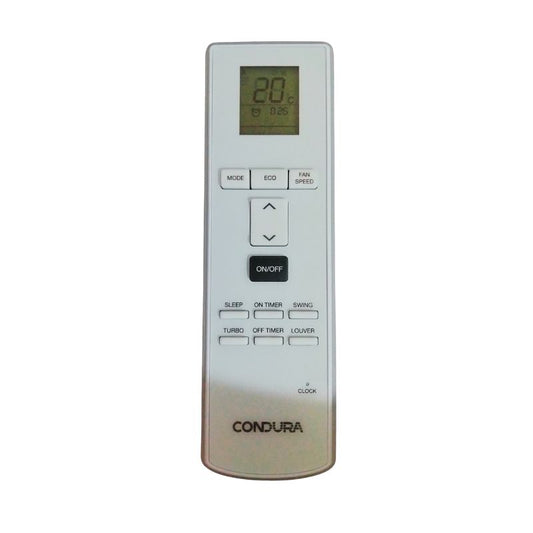 Remote Control for Condura Inverter Window Type Aircon 1HP to 2HP