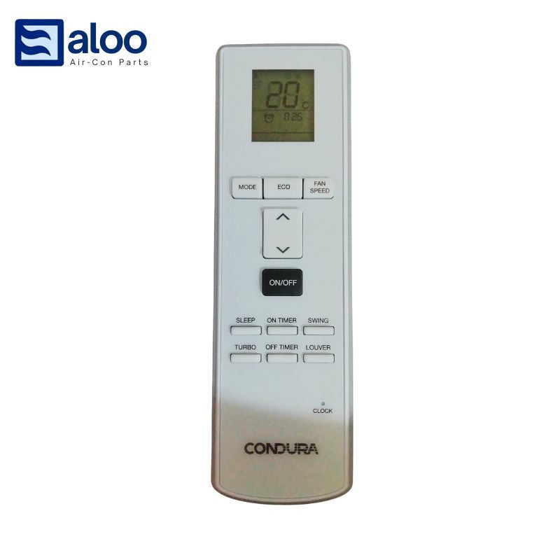 Remote Control for Condura Inverter Window Type Aircon 1HP to 2HP