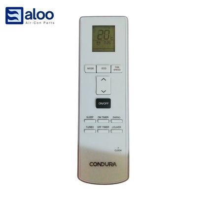 Remote Control for Condura Inverter Window Type Aircon 1HP to 2HP