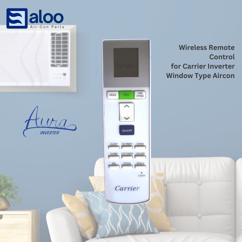Remote Control for Carrier Inverter Window Type Aircon, Aura Model