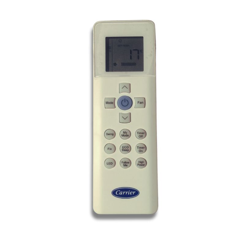 Remote Control (RG67N) for Carrier Highwall Optima, Silver, Cassette, Under-ceiling and Floor Mounted Unit