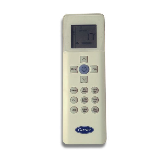 Remote Control (RG67N) for Carrier Highwall Optima, Silver, Cassette, Under-ceiling and Floor Mounted Unit