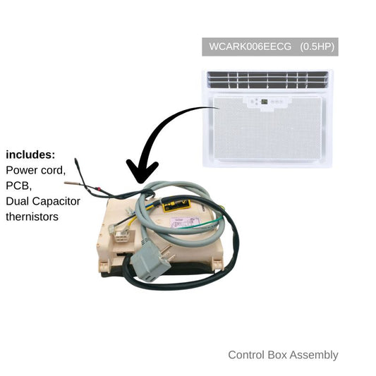 Control Box Assembly for Carrier Aura Fixed Speed (Non-Inverter) Window Air Conditioner