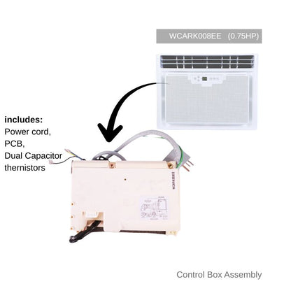 Control Box Assembly for Carrier Aura Fixed Speed (Non-Inverter) Window Air Conditioner
