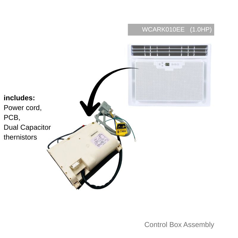 Control Box Assembly for Carrier Aura Fixed Speed (Non-Inverter) Window Air Conditioner