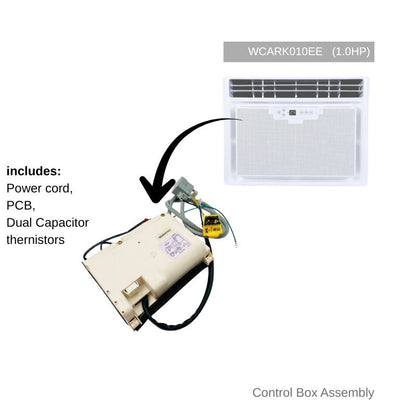 Control Box Assembly for Carrier Aura Fixed Speed (Non-Inverter) Window Air Conditioner