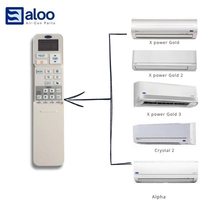 Remote Control para sa Carrier Xpower 1,2 &amp; 3, Alpha, Crystal 2